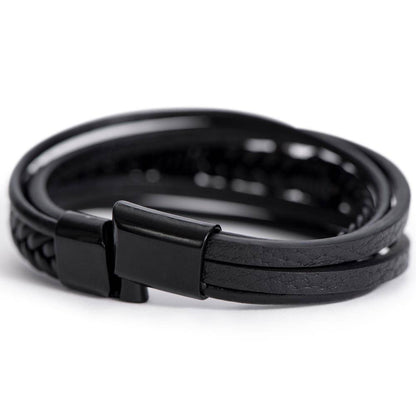 Hold Tightly – Kreuz Lederarmband