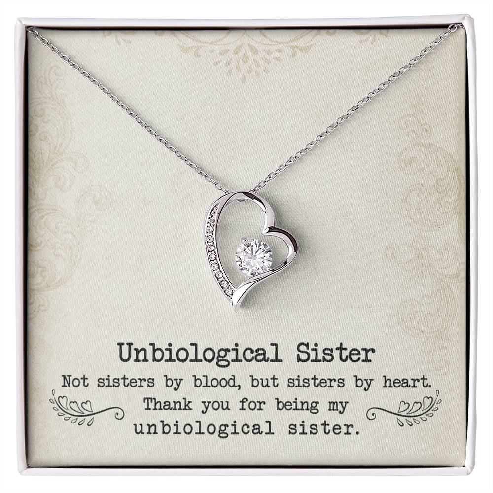 Unbiologische Schwester - Unendliche Liebe Halskette