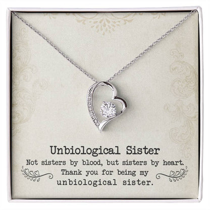 Unbiologische Schwester - Unendliche Liebe Halskette