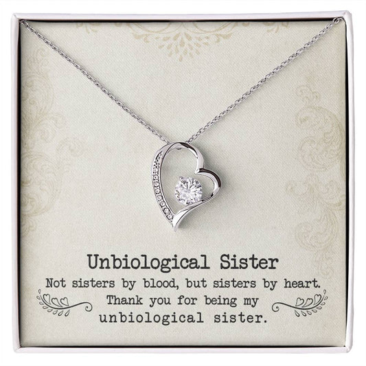 Unbiologische Schwester - Unendliche Liebe Halskette