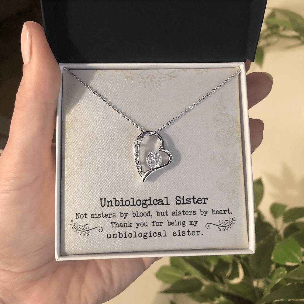 Unbiologische Schwester - Unendliche Liebe Halskette