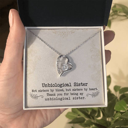 Unbiologische Schwester - Unendliche Liebe Halskette