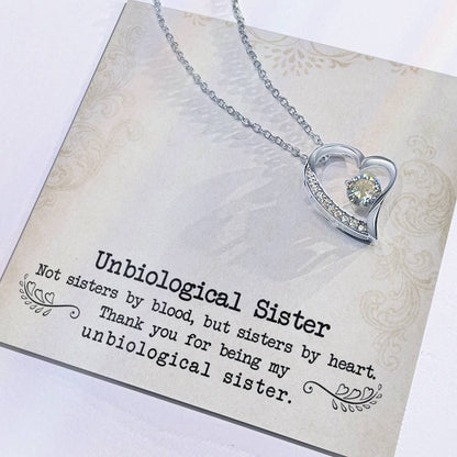Unbiologische Schwester - Unendliche Liebe Halskette