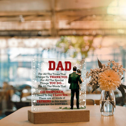 Danke Papa - Acryl quadratisch