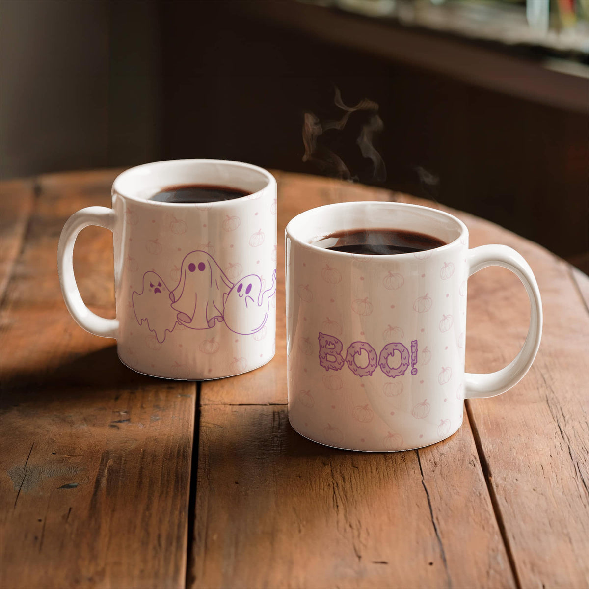 Minimalistic Fall Boo! Mug - 11 oz and 15 oz