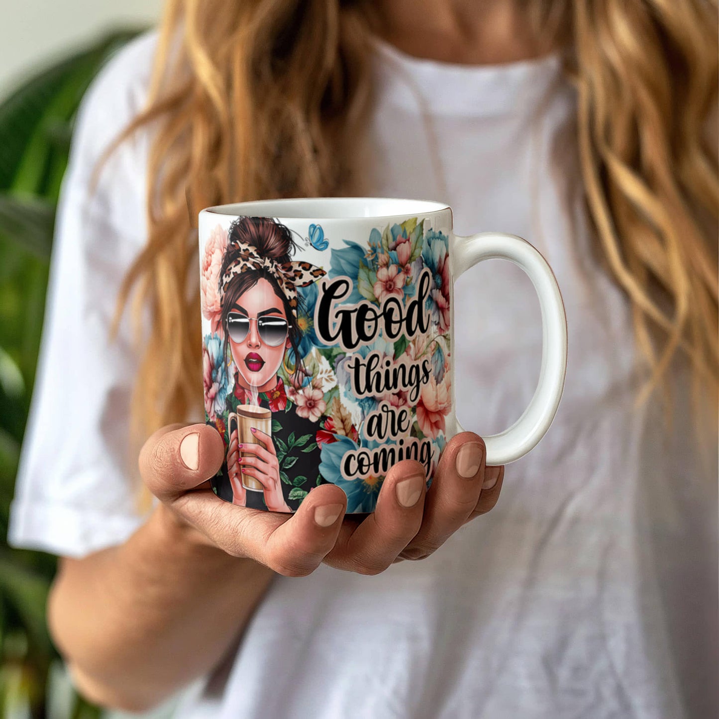 Gute Dinge kommen – Keramiktasse