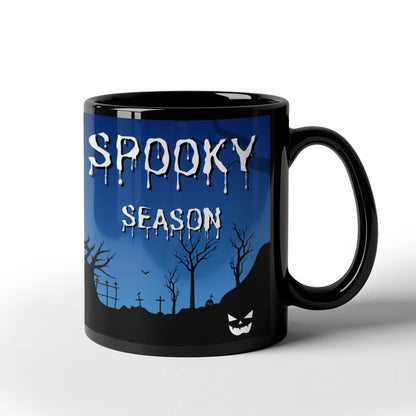 Spooky Blue Graveyard Mug - 11 oz and 15 oz
