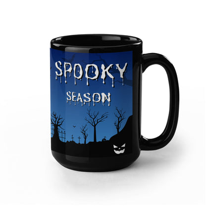 Spooky Blue Graveyard Mug - 11 oz and 15 oz