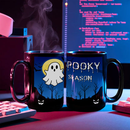 Spooky Blue Graveyard Mug - 11 oz and 15 oz