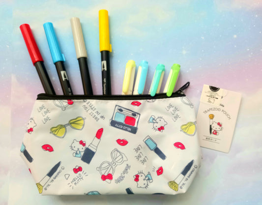 hello kitty cosmetic pouch cute sanrio accessory bag